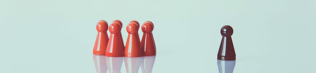 Boardgame pieces representing leadership