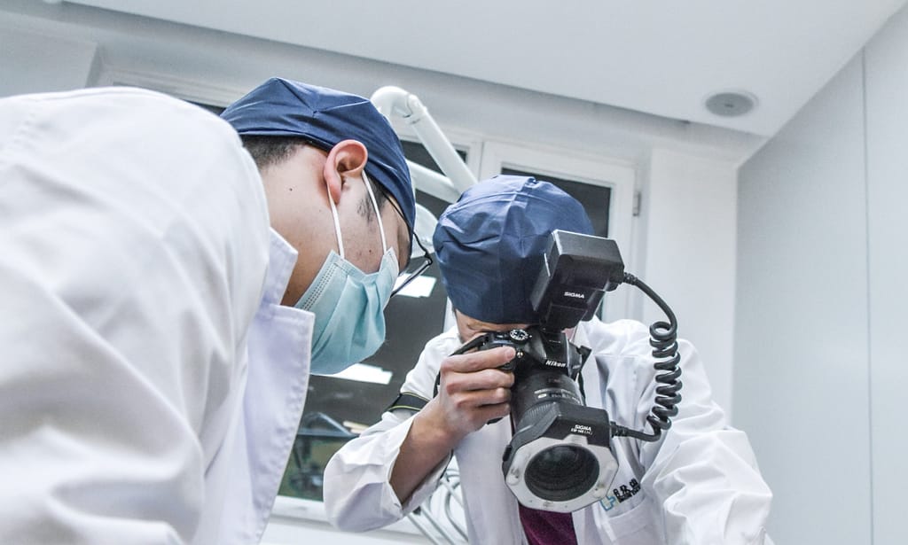 Doctors taking a photo