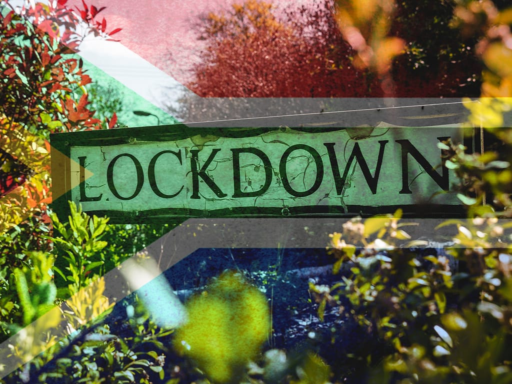 National lockdown sign