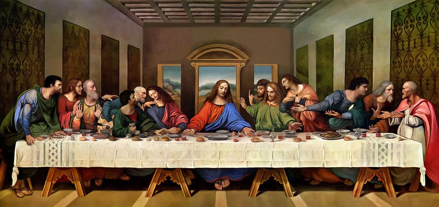 The last supper painting - in remembrance of Easter