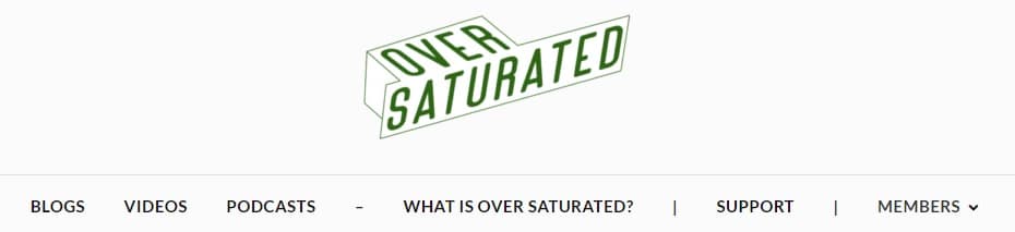 The new Over Saturated Menu