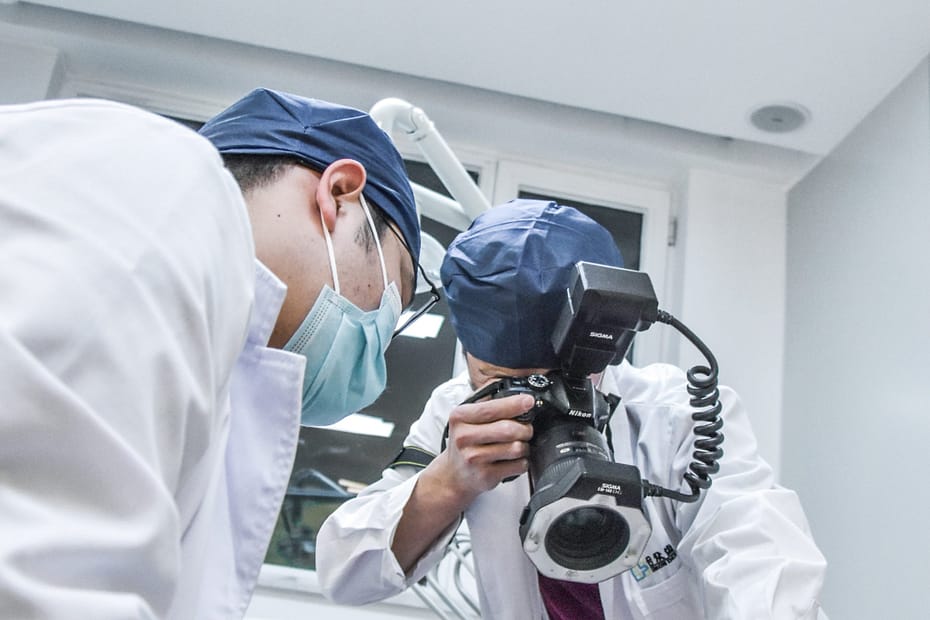 Doctors taking a photo